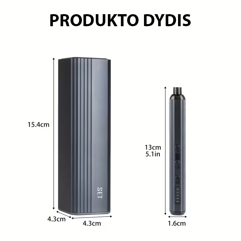 Elektrinis tikslus atsuktuvas, 46 bitų rinkinys. (nauja versija)